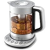 Electric Glass Kettle and Tea Maker with Removable Infuser and Temperature Controls. Brewing Programs for your favorite types
