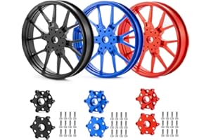 CNszlan Aluminum Front Wheel Stormwheel Design For LOSI 1:4 Promoto-MX Motorcycle (Red)
