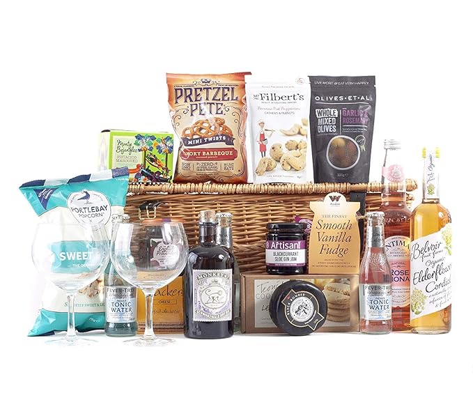 Monkey 47 Gin Deluxe Hamper Wickers Gift Baskets Amazon
