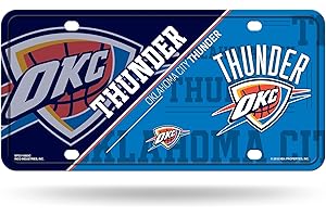 Rico Industries NBA Basketball Metal Auto Tag 6" x 12" - Great for Truck/Car/SUV