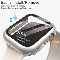 JETech Case with Screen Protector for Apple Watch