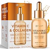 Clear Beauty Vitamin C Serum For Face with Collagen – Dermatologist Tested, Anti Aging, Korean Skin Care – Hydrates, Firms, Targets Dark Spots & Supports Skin Barrier – Vegan, Clean Beauty, 1.69 Fl Oz