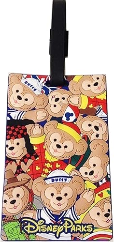 Amazon ディズニー Disney ダッフィー ネームタグ ワールド柄 香港 Hkdl 海外ディズニー限定 Disney ディズニー バッグ用ネームタグ