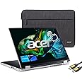 acer Aspire 3 Spin Convertible 2-in-1 Laptop, 14" WUXGA Touchscreen Display, 8-Cores i3-N305 (Up to 3.8 GHz), 8GB RAM, 512GB NVMe SSD, WiFi 6, BT, Webcam, HDMI, USB-C, SPS HDMI Cable, Win 11 Pro