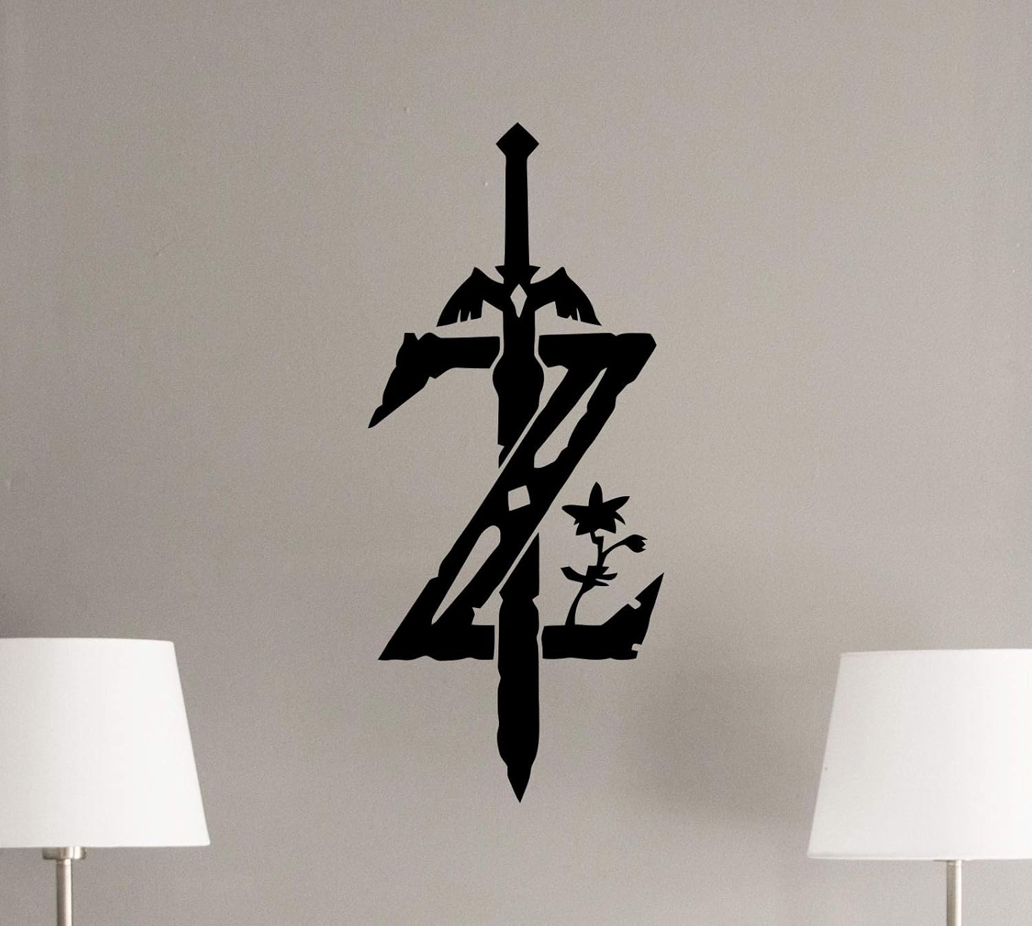 Amazon Com Zelda Wall Decal Zelda Sign Master Sword Logo Legend