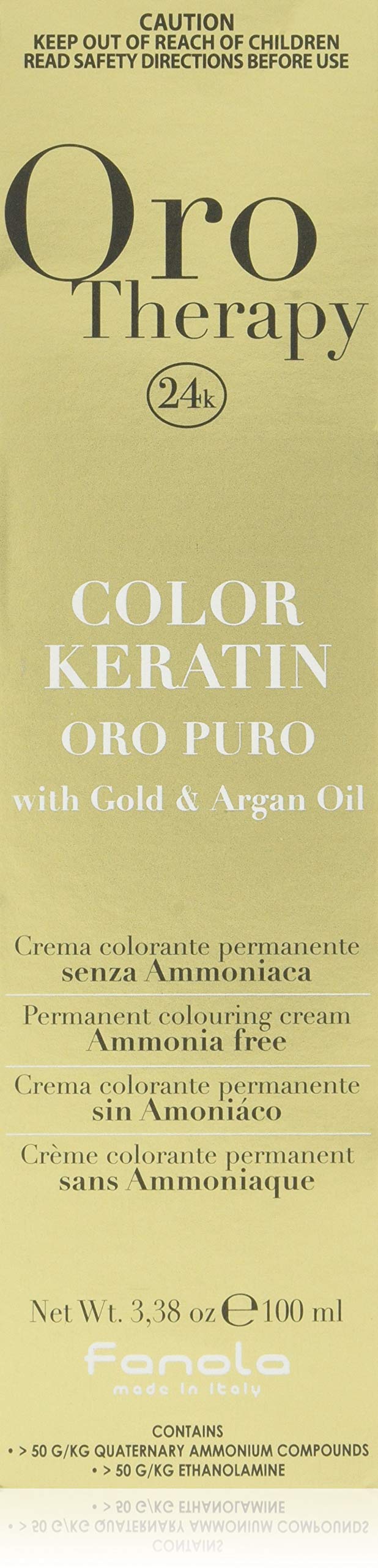 Fanola Oro Therapy Color Keratin Puro 6.0 Dark Blonde 100 ml