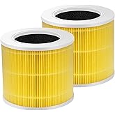 Core Mini-P Air Purifier Pet Allergy Replacement Filter for LEVOIT Core Mini Air Purifier, Core Mini-P Filter, 3-in-1 Pet Care High Efficiency H13 HEPA Filter, Core Mini-RF, Yellow