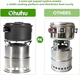 Ohuhu Rocket Stainless Steel Camping Stove Wood Alcohol Portable Outdoor Cooking view 8