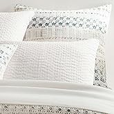 Pine Cone Hill Hawthorn Neutral Floral Cotton Coverlet Sham, King