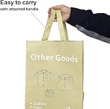 BOMEI PACK 4 Reusable Recycling Bags with Handles, Waterproof, Heavy Duty view 5