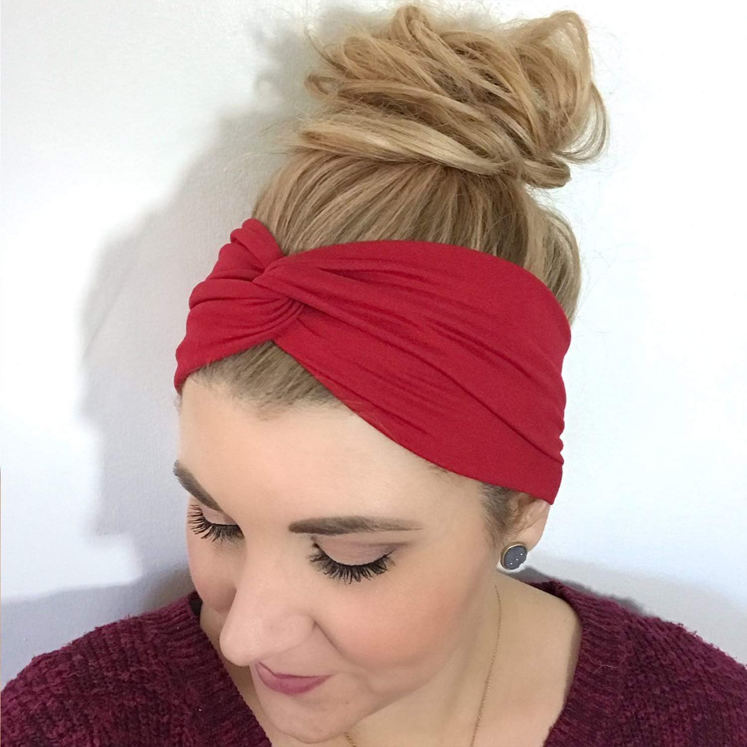DRESHOW 1950's Vintage Modern Style Elastic Women Turban Headbands Twisted Cute Hair Band Accessories (4 Pack Criss Cross) at  Women’s Clothing store