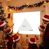 Christmas Poster Word Search Giant Wall Game with 50 Words Jumbo 31.5"x20" Activity for Holiday Families Fun Poster Home Decor Gatherings, Interactive with Adhesive 1pcs