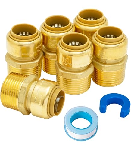 25 Pack XFITTING 3/4" Push Fit X 3/4" Male NPT Adapter | Lead-Free Brass - View #5
