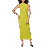 The Drop Womens Lena High Neck Textured Midi Dress