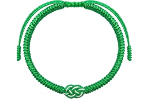 LAMIBEE Infinity Love Multicolor Bracelet for Men Women, Tibetan Lucky Amulet Knot Bracelet, Woven Thread String for Friend and Couple, Peace and Protection