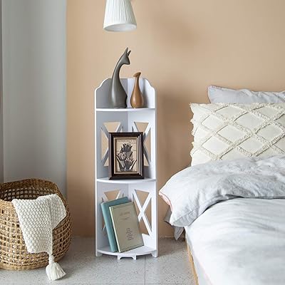 Buy Pooja Mandir For Home In Usa Corner Shelf Corner Stand For Living Room Narrow Nightstand For Small Spaces Tiered Plant Stand Indoor Shower Rack Waterproof For Small Bathroom Storage White By Aojezor Online In Indonesia B08tc6p71s