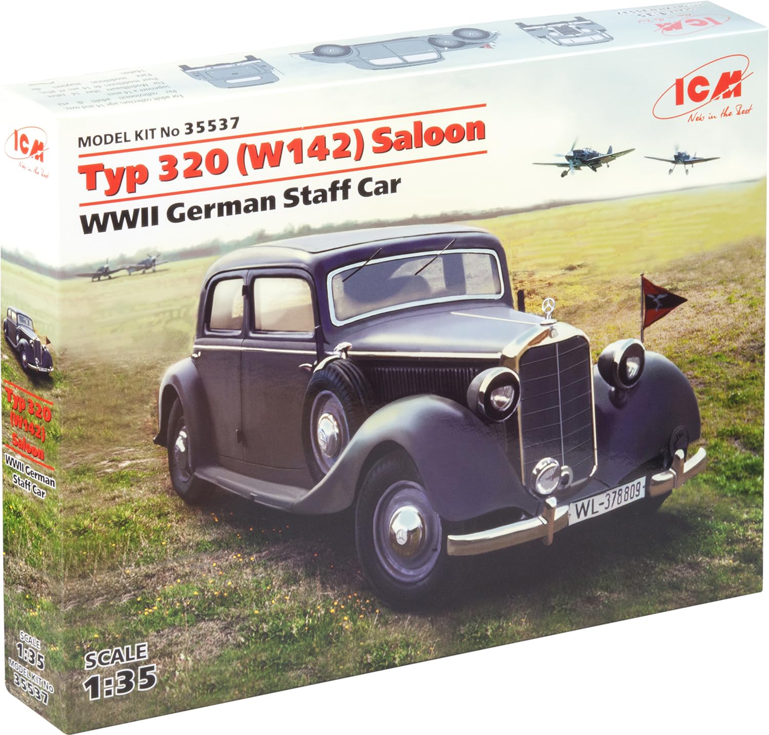 ICM 1:35 - Typ 320 (W142) Saloon, WWII German Staff Car