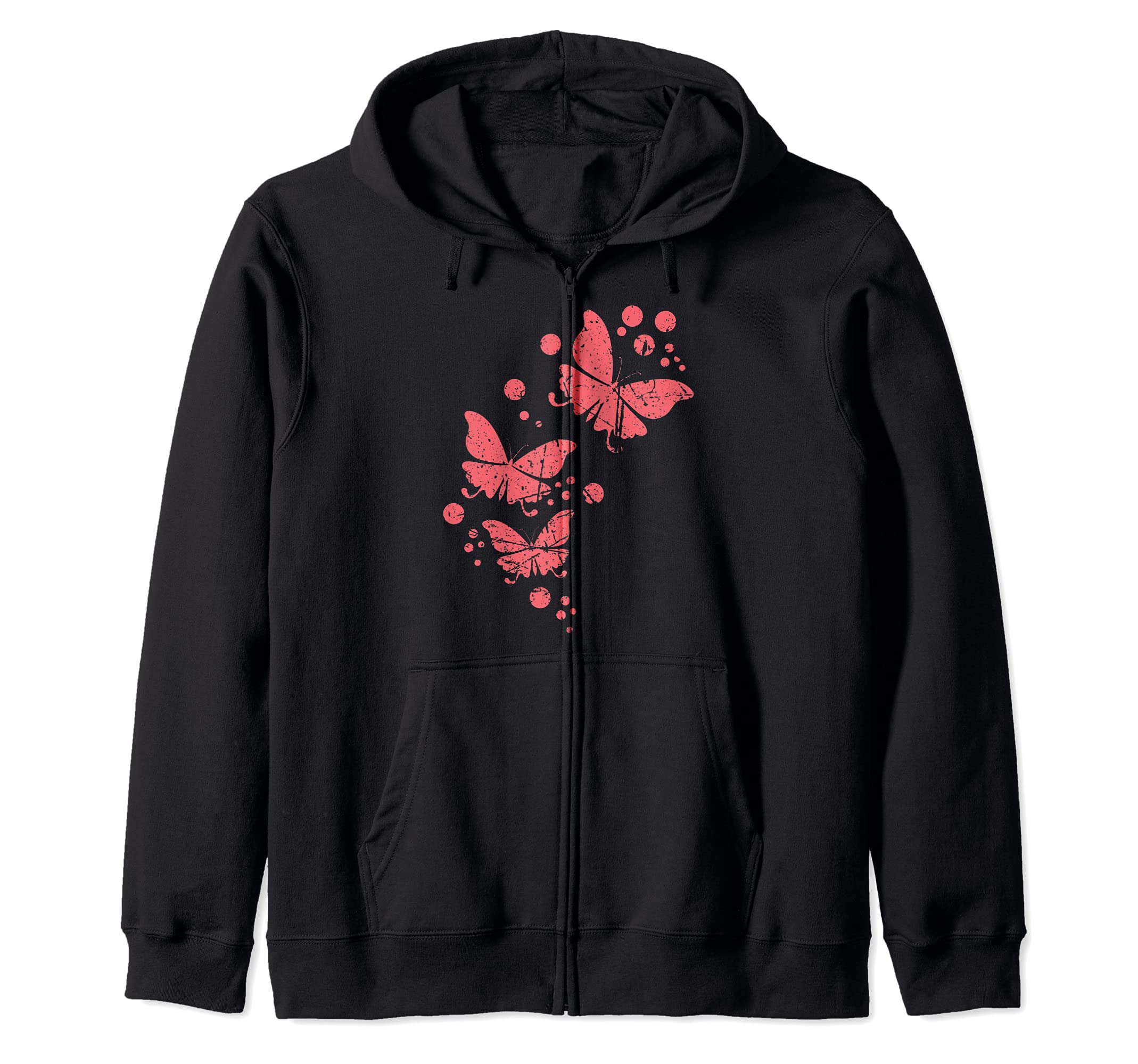 Cute Butterfly Design Nature Gardening Butterflies Zip Hoodie