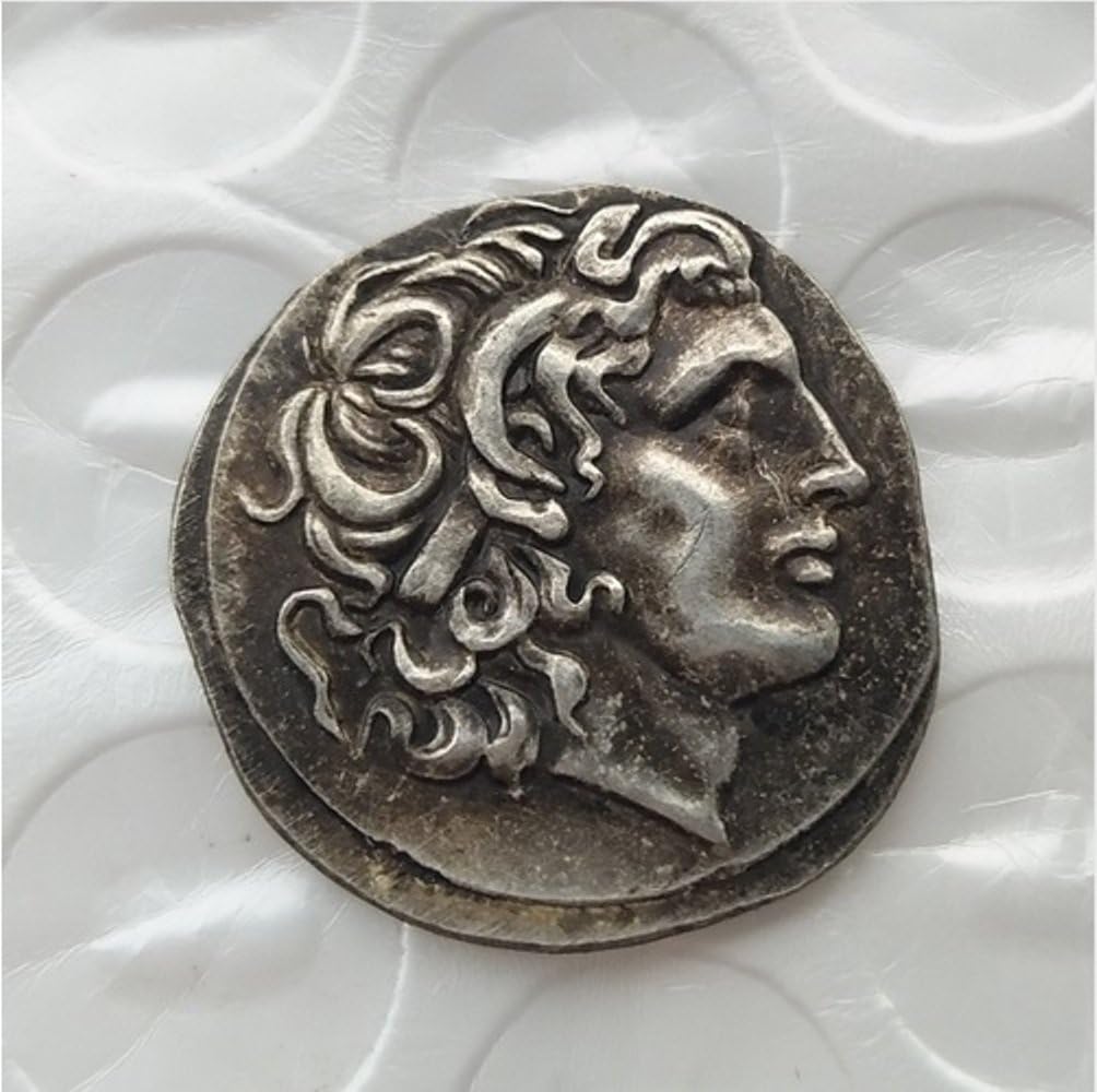 Rare Antique Ancient Alexander III The Great 336-323 BC Drachm Silver Color Coin