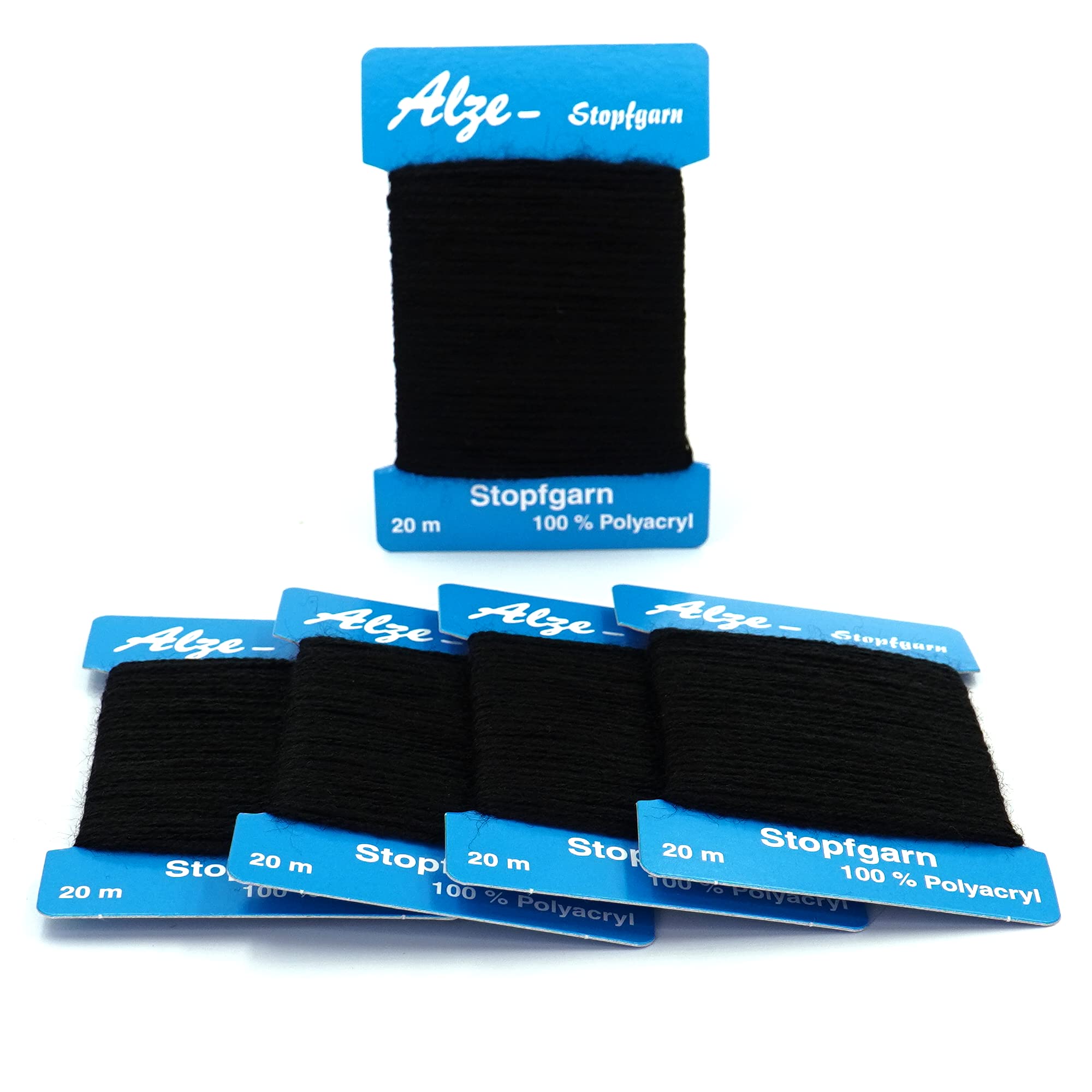 Trimz Darning Wool, Black, 5 x 20m, 501-5-B
