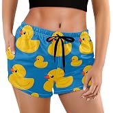 visesunny Women's Board Shorts Floral Beach Swim Shorts Swim Trunks