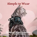 rabbitgoo Cat Harness and Leash Set Escape-Proof Extra Small Black Large view 4