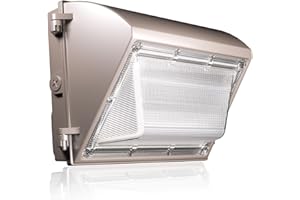 JC-LGL LED Wall Pack Light 60W 7800lm with Dusk to Dawn Photocell, 5000K Daylight Wall Pack Outdoor Light Repalces 600W HPS/HID Light, IP65 Waterproof for Stadium, Yard, Buildings, Parking Lots