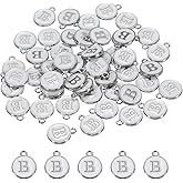 MECCANIXITY Alphabet Enamel Letter Charm Pendant for Jewelry Making, Bracelet Craft