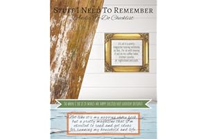 Shiplap Stuff I Need To Remember And a To-Do Checklist: Funny Notebook, Pretty Magazine Looking Notebook and To Do Checklist,