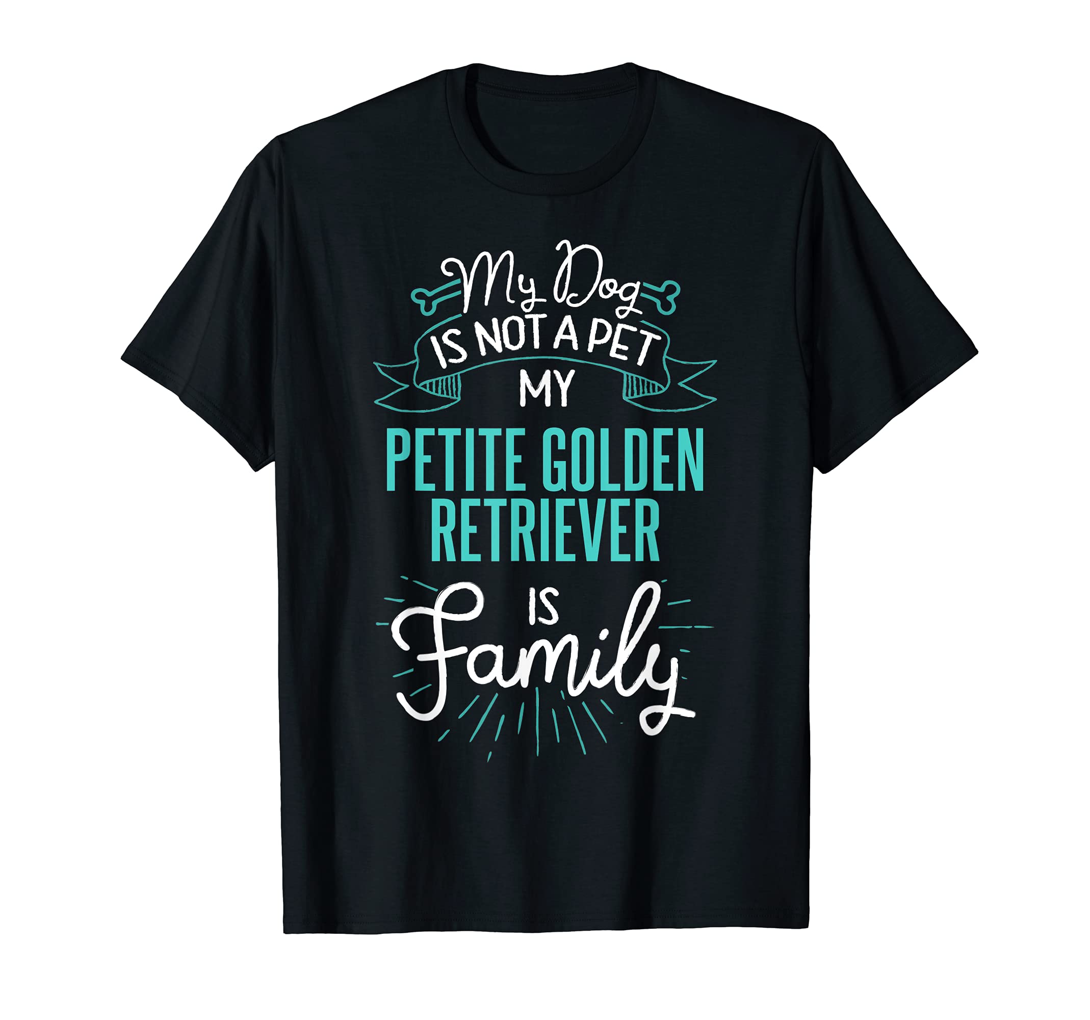 Cute Petite Golden Retriever Design Family Dog Gift T-Shirt