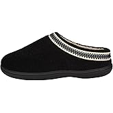 Clarks Womens Wool Felt Clog Slippers JMH1319T - Warm Cozy Plush Faux Fur Lined - Indoor Outdoor House Slipper for Women