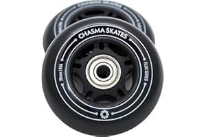 Chasma Skates Flux 2 76mm RipStik Wheels 85A for Ripsurf Caster Board, RipStik Wave Board, or Crazy Cart Wheels Replacement, 