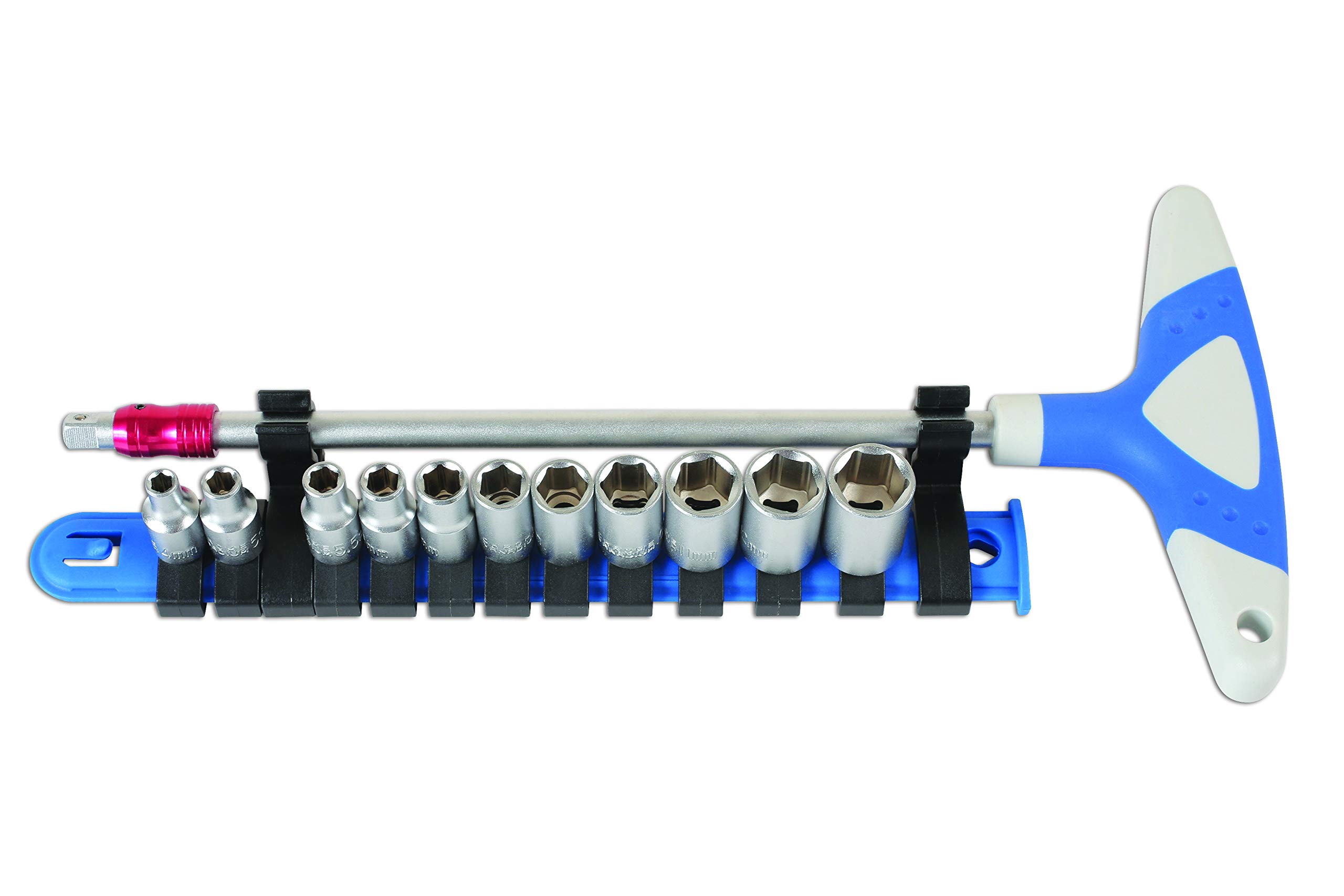 Laser 6346 T-Handle Socket Set 1/4"D 12pc