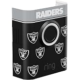 All-New Limited Edition, Official NFL Faceplate for Ring Doorbells - Video Doorbell 3, Video Doorbell 3 Plus, Video Doorbell 4, Battery Doorbell Plus, and Battery Doorbell Pro | Las Vegas Raiders