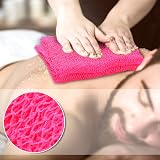 JASSINS African Net Bath Sponge Exfoliating Back Scrubber 66 Inch Pink view 7