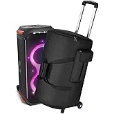 Hzycwgone Case for JBL PartyBox 110 Party Speaker Trolley Rolling Bag, Multifunctional Storage Bags for Sony SRS-XP500/SRS-XV500 Wireless Portable Protective Speaker Travel Carrying Case (Black)