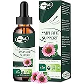 FitEval Liposomal Lymphatic Drainage Drops - Burdock-Supports Lymphatic Health, Dandelion, Lymph Detox Cleanse & Immune Support with-Echinacea 2 FL.OZ