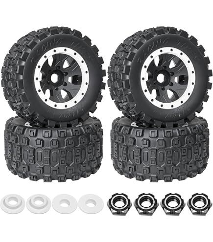 Amazon.com: Traxxas T&W X-Maxx Black Wheel Gravix Tire TRA7877