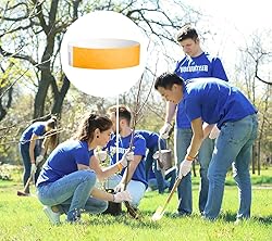 WristCo Neon Orange Tyvek Wristbands for Events