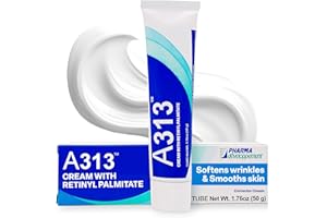 A313 French Pharmacy Vitamin A (Retinoids) Lightweight Face Cream for Anti-Aging, Reduce Wrinkles, Prevents Acne Breakouts, and Hyperpigmentation - Skincare for Smooth, Radiant Skin - 50g Cream