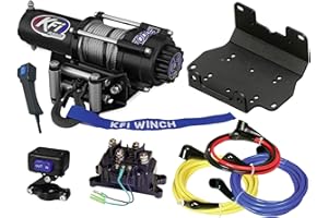 KFI PRODUCTS KFI A3000 3000lb Winch & 101275 Winch Mount kit Compatible/Replacement for 2016-2021 Yamaha Grizzly 700 4x4