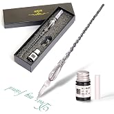 Aokuy Glass Dip Pen Set,Calligraphy Pen,Crystal Signature Pen for Art, Writing, Signatures -Decoration and Business Gift