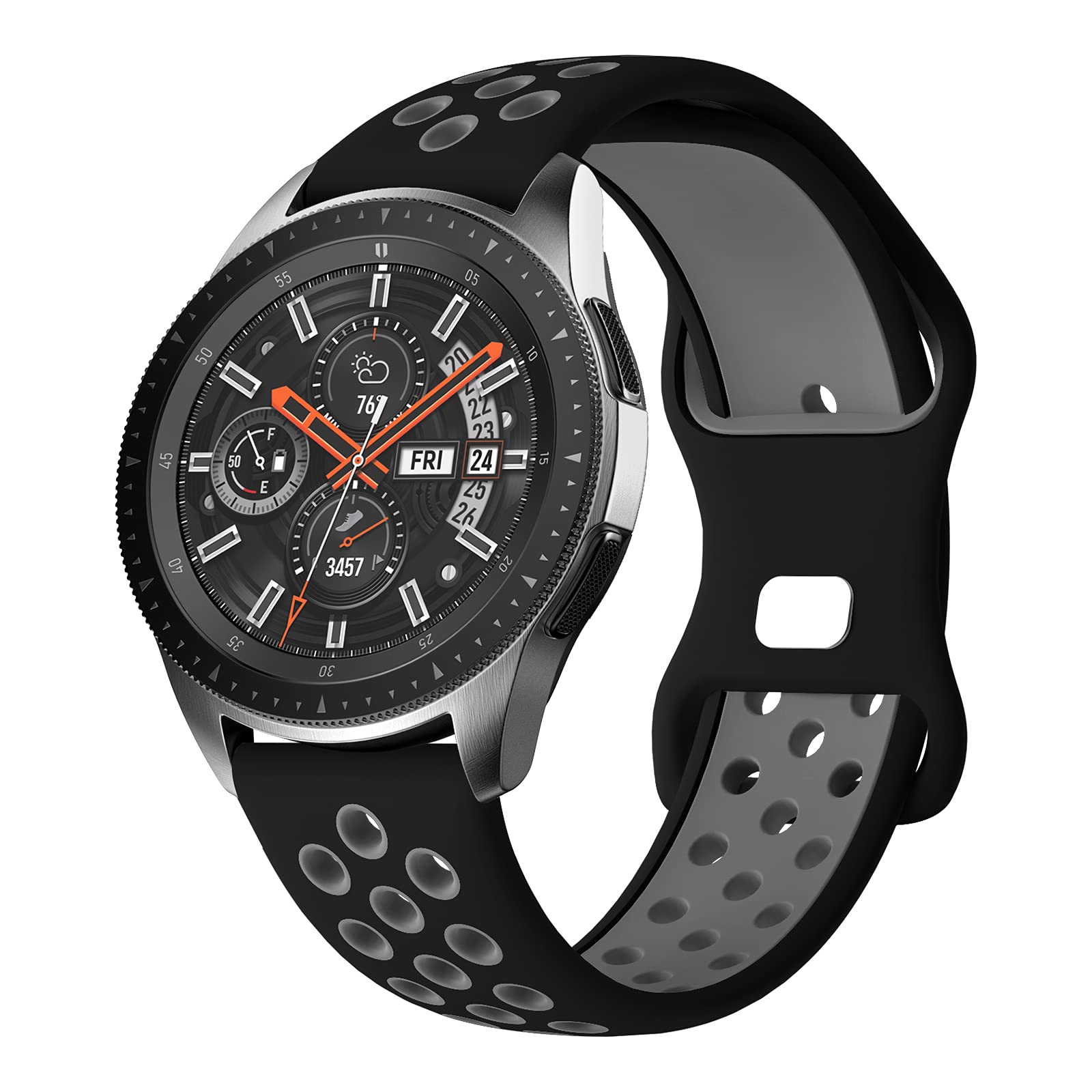 Syxinn Compatible with Samsung Galaxy Watch 46mm Strap/Galaxy Watch 3 45mm/Gear S3 Frontier/Classic Straps 22mm Silicon Watch Bands Wristband Bracelet for Huawei GT 2 46mm/GT 2 Pro/GT 2e