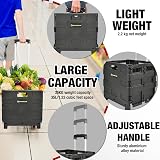 NORTHERN STONE Folding Shopping Trolley Cart with Telescopic Alu Handle view 2