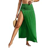 Herseas Women's Swimsuit Cover Up High Slit Sarong 2025 High Waisted Maxi Beach Skirt Bathing Suit Bottom Swim Coverup