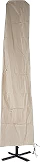 Schutzhülle Meran für Marktschirm bis 5m, Abdeckhülle Cover mit Reißverschluss ~ Creme