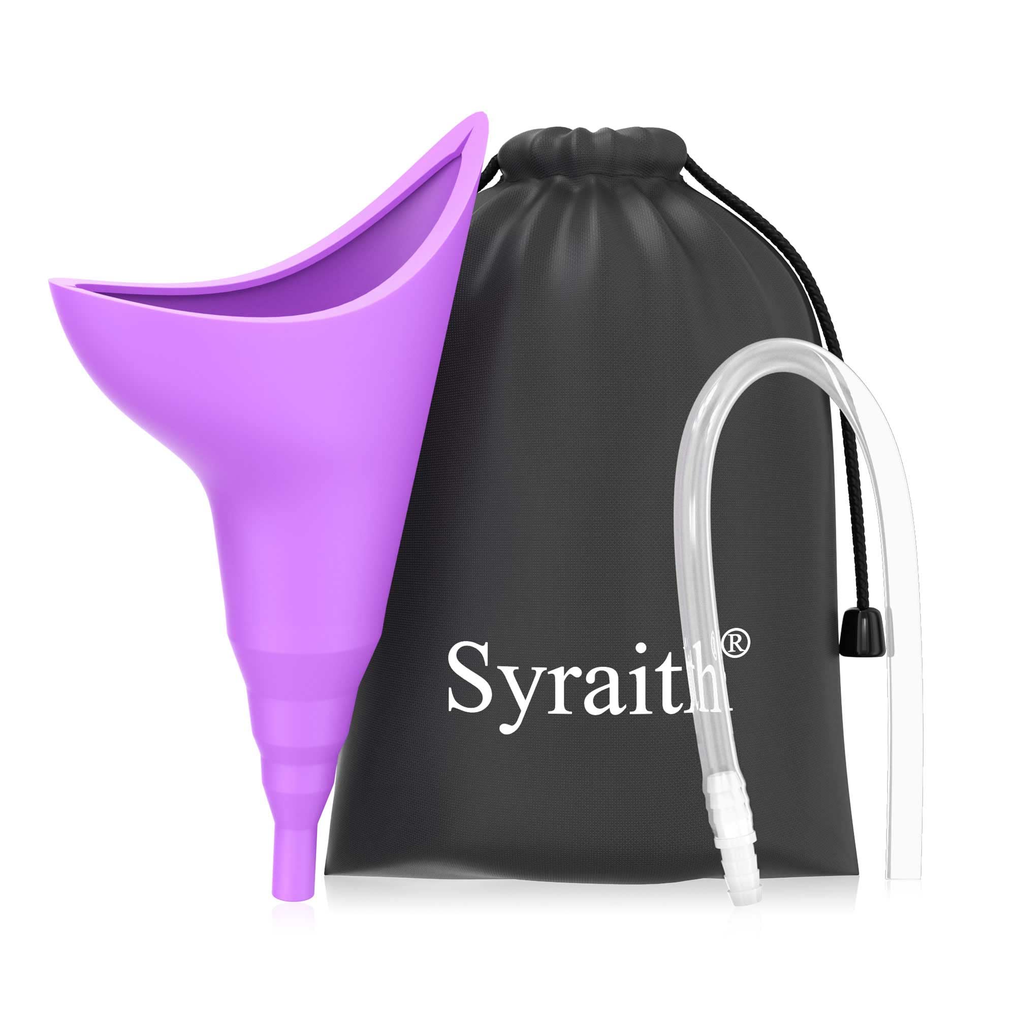 Female Urinal Women Portable Urination Device Pee Funnel She Standing Up Reusable Silicone Cup Emergency Toilet Comes with an Extension Pipe an Waterproof Bag