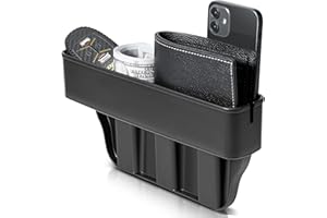 Paffenery Car Seat Gap Filler Organizer Storage Box for Car Seat Organizer Between Seats, Car Organizers and Storage Front Seat Gap, 1 Pack Universal Fit