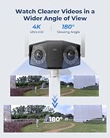 Reolink 4K Outdoor Security Camera 180° Wide Angle Duo 2 Series Plug-in Wi-Fi view 2