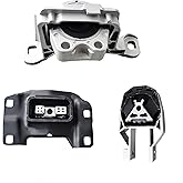 Yllshengyu Engine Motor Transmission Mount Kit for Focus 2012-2018 2.0L L4 | Set of 3 Mounts-OE-A5520 CV6Z6068A A5646 CV6Z6038C A5612 AV6Z6068A bolt-on fit,fixes vibration
